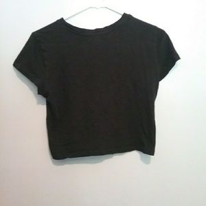 Forever21 black crop top✔